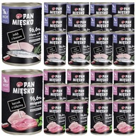 PANVA MÄSO MOKRÉ KRMIVO PRE MAČKY ZMES CHUTÍ 24 x 400g HYPOALERGICKÁ PREMIUM