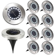 8x SVETLO NA SOLÁRNY POHON 16 LED NÁbehové LAMP