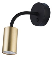 EYE FLEX Nástenná lampa Black Gold 1xGU10 Nástenná lampa do miestnosti moderného domova