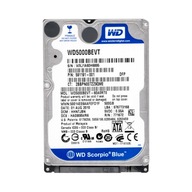 WD BLUE 500GB 5,4K 8MB SATA II 2,5'' WD5000BEVT