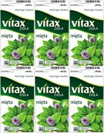 Bylinkový čaj v sáčkoch Vitax Herbs mäta 20ks x6