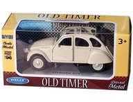 Welly Old Timer Citroen 2Cv bez strechy Béžová 1:34 Kovový model auta