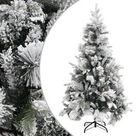 Zasnežený vianočný stromček so šiškami, 195 cm, P