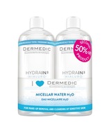 Dermedic Hydrain 3 Micelárna tekutina na odličovanie, 2 x 500 ml