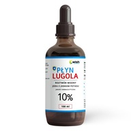 Lugolov roztok 10% Čistý jód jodid draselný jód 100 ml