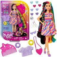 Bábika Barbie Totally Hair Farebné vlasové doplnky srdiečka HCM90 ZA5085