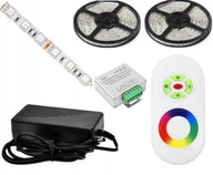 SET 10m RGB LED PÁS 5050 RF REMOTE TOUCH POWER