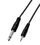 Mono audio kábel 1 x 3,5 mm zástrčka na 1 x 6,3 mm zástrčka 2 m