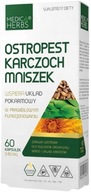 Ostropestrec mariánsky Artičok Púpava Senovka grécka Kurkumín 540 mg 60 kapsúl Cynarín