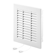 Ventilačný kryt Velite s roletou 14 x 14 cm bi