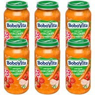 BOBOVITA Zelenina s kuracím mäsom v paradajkách, 6x250g