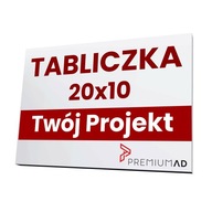 Nápis Dibond Slim reklamná tabuľa 20x10cm