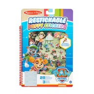 Reliéfne NÁLEPKY PAW PATROL Opakovane použiteľné pre deti