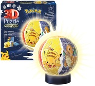 RAVENSBURGER 3D PUZZLE SVIETIACA GUĽA POKEMONA 74 ks