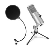 SUPERLUX E205U USB mikrofón + stojan + pop filter