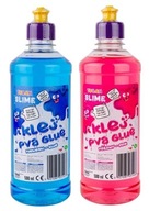 PVA GLUE Ružová + Modrá 1L SLIME Gluty TUBAN