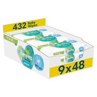 Pampers Harmonie Aqua vlhčené obrúsky 9x48 ks