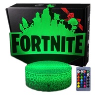 3D LED USB nočná lampa ako darček FORTNITE