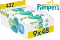 Pampers Aqua HARMONIE čisté vlhčené obrúsky 9 x 48 ks.