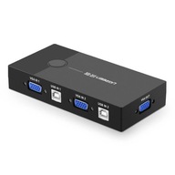 Prepínač KVM UGREEN 30357 2-portový VGA