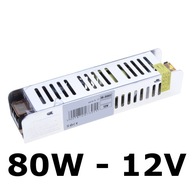 Modulárny zdroj pre SLIM LED pásy 80W 12V IP20