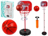 BASKETBALOVÝ SET 171 CM ŠTÍTOVÝ KOŠÍK LOPTIČKA