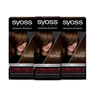 SYOSS Intense Hair dye 4-8 Chocolate Brown 3 kusy