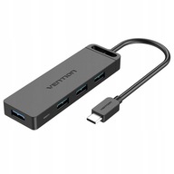 VENTION Type-C HUB 4xUSB3.0 + MicroUSB Power 0,5m