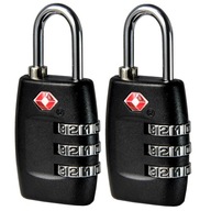 2x SYSTÉM TSA CODE PADLOCK BATOŽINOVÝ SYSTÉM PRE KUFR