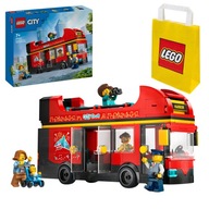 Lego taška LEGO City City 60407 Červený dvojposchodový vyhliadkový autobus