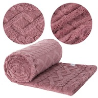 Prikrývka z mikrovlákna 150 x 200 dizajnový púder z pletenca z mikrovlákna