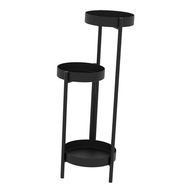 Polička na hrnce Modern Iron 3 Tier Corner Black