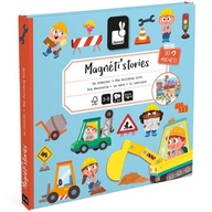 Magnetické puzzle Janod Stavebníctvo Magneti'sstories 30 magnetov 3+