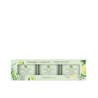 YANKEE CANDLE CUCUMBER MINT sviečka 37g SET