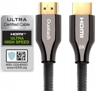 Kábel HDMI 2.1 8K Ultra High Speed ​​​​QUOTECH 3m