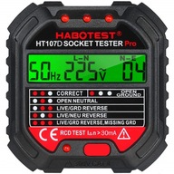 Tester napätia do zásuvky Habotest HT107D s LCD displejom