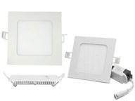 ECO Slim 6W LED stropné panelové svietidlo s napájaním