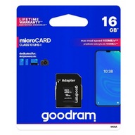 HC10 16GB 100MB/s micro SD karta + SD adaptér