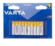 VARTA GERMANY AAA BATÉRIE 10 KS. ALKAIC STRONG