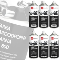 TEPLOTOLNÁ FARBA HTP 800 NA KRBY, GRILY, tlmiče, 400 ml SADA 6 ks