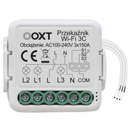 OXT Mini Relay 3 Circuit WiFi TUYA 3x3,3A Smart Life