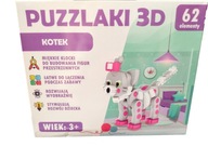 3D penové puzzle PUZZLAKI CAT 62 dielikov.