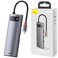 Rozbočovač adaptéra Baseus Hub 8v1 USB-C na USB 3.0 HDMI USB-C MicroSD RJ45