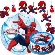 SET VLNY PRE SPIDERMAN SPIDER TORTA + 8 POSTAVIKOV