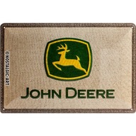 NÁPISOVÝ PLAGÁT KOVOVÝ 20x30 LOGO JOHN DEERE ŠÍTKA NA