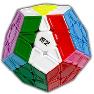 MEGAMINX 3x3 Tvarovaná kocka bez nálepiek, farebná