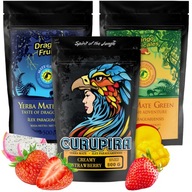 Yerba Mate Fruity Mate Green Curupira príchuť Mango Jahody Pitaya 3x 500g