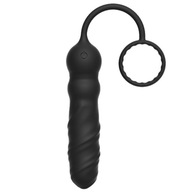 Vibračný kolík s krúžkom na penis. Sexuálny gadget