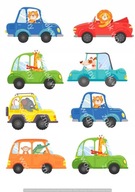 Vytlačiť CUKROVÁ PASTA na tortu CARS ANIMALS