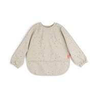 Vyrobené Deer Confetti Bib s rukávmi 6m+ Sand